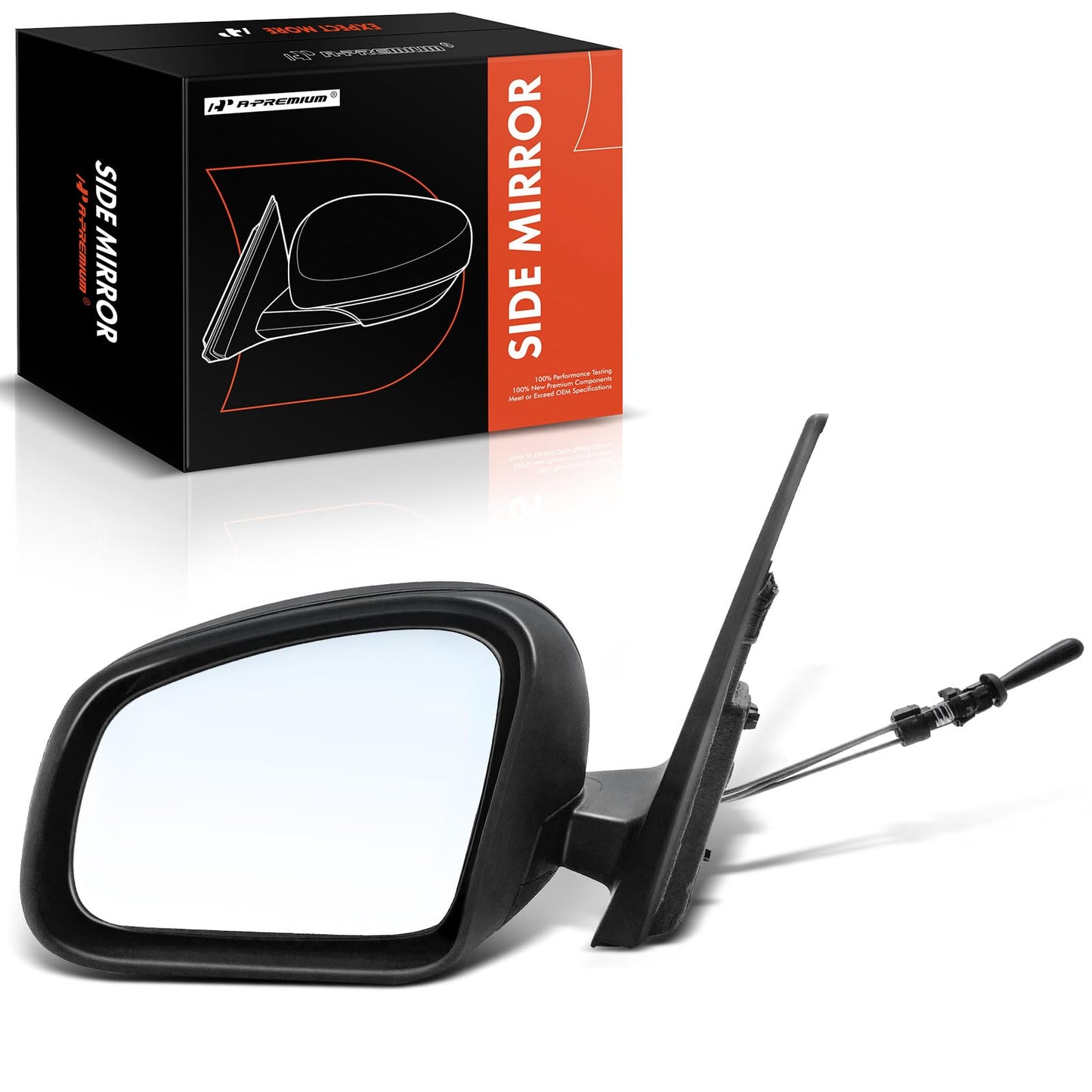 Driver side manual door mirror