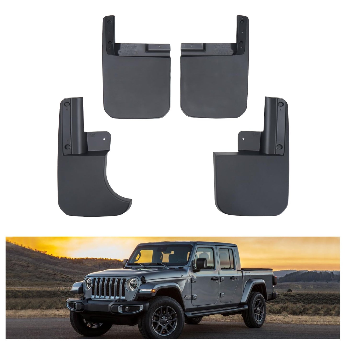 Heavy duty mud flaps kit