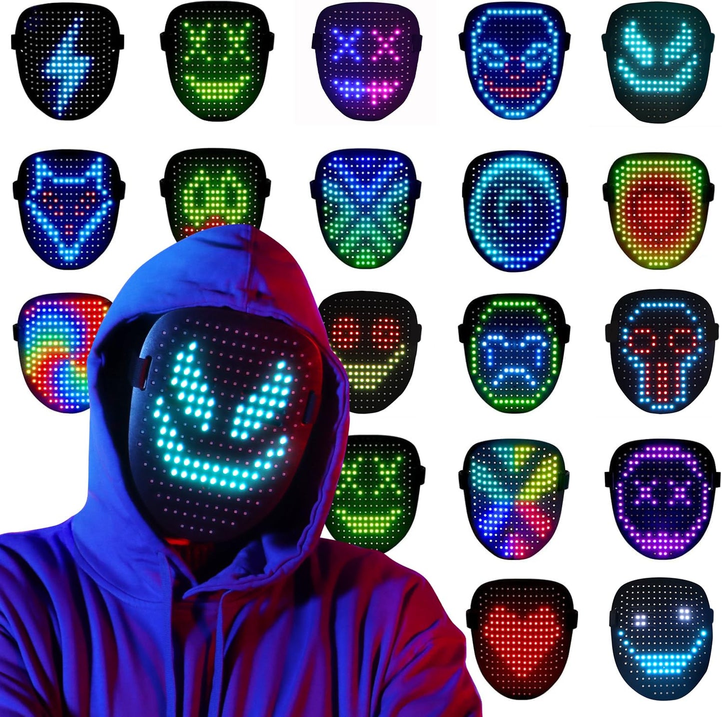 LED Mask With Gesture Sensing