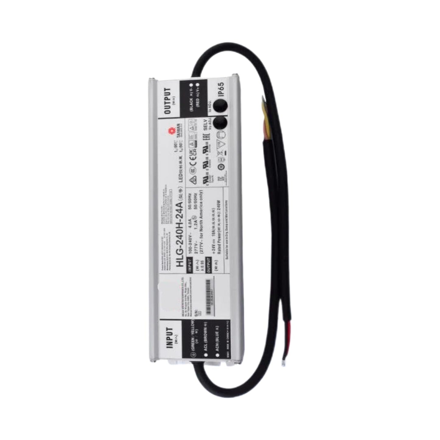 Generic HLG-240H-24A 24V 10A 240W LED Driver IP67 For Outdoor Lighting And Horticulture, YS-HLG-240H-24A