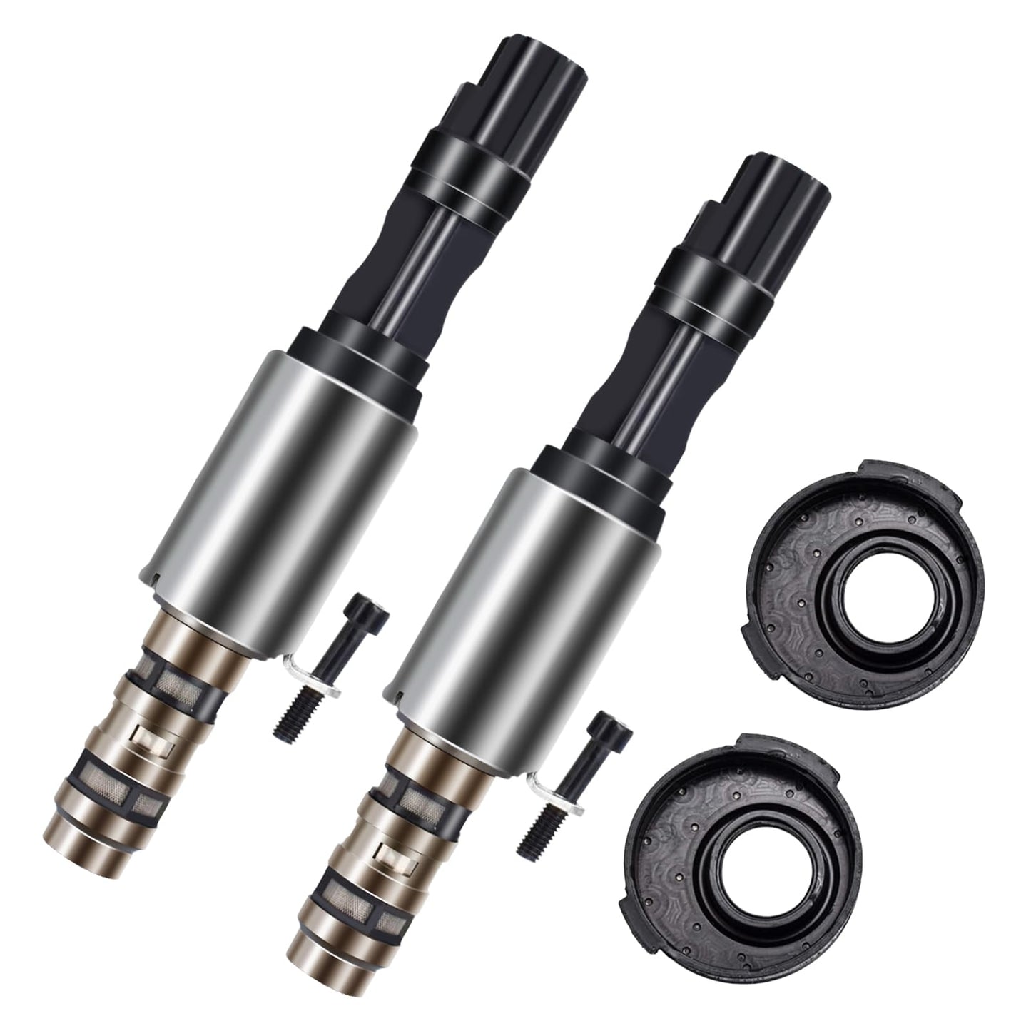 2 PCS Camshaft Variable Valve Timing Solenoid VCT Solenoid 8L3Z-6M280-B 8L3Z-6M280-A Replacement For 2004 2005 2006 2007 F150 Mustang Sport Trac 3V 4.6L 5.4L Lincoln Navigator Mercury Mountaineer