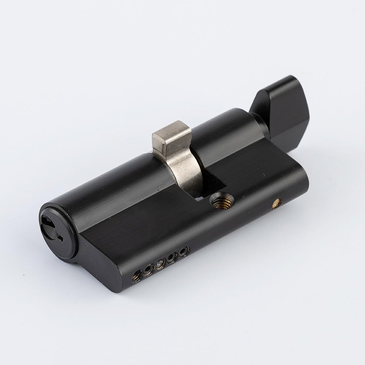 Offset Euro Profile Lock Cylinder With Thumb Turn Fits For Pella Storm Door 2-Bolt Lock, Includes 3 Solid Brass Keys (1, Oil Rubbed Bronze)