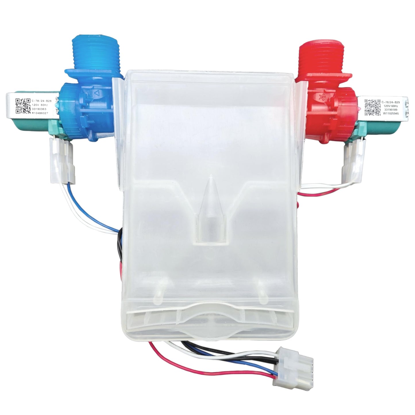 Washer Water Inlet Valve Fit For Whirlpool Maytag Kenmore Amana Crosley Inglis Admiral WTW4816FW2 WTW5000DW2 WTW5000DW1 WTW4855HW1 WTW4616FW2 RTW4516FW1 NTW4516FW1 NTW4605EW0 WTW4955HW1 WTW4815EW1