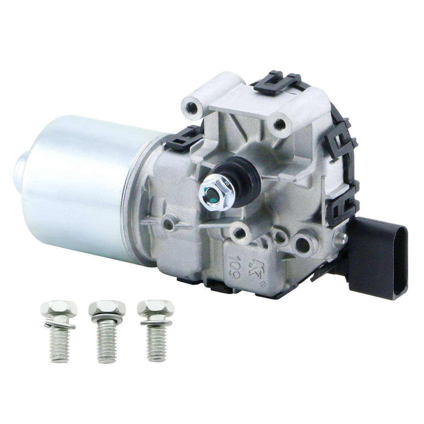 BDELI Front Windshield Wiper Motor Compatible With Volkswagen Jetta 2011 2012 2013 2014 2015 2016 2017 2018, Replace 5C7955113D 6R1955119A 5C6955121A 5C6-955-113-A 5C7-955-113-A 85-35002, 4-Pin