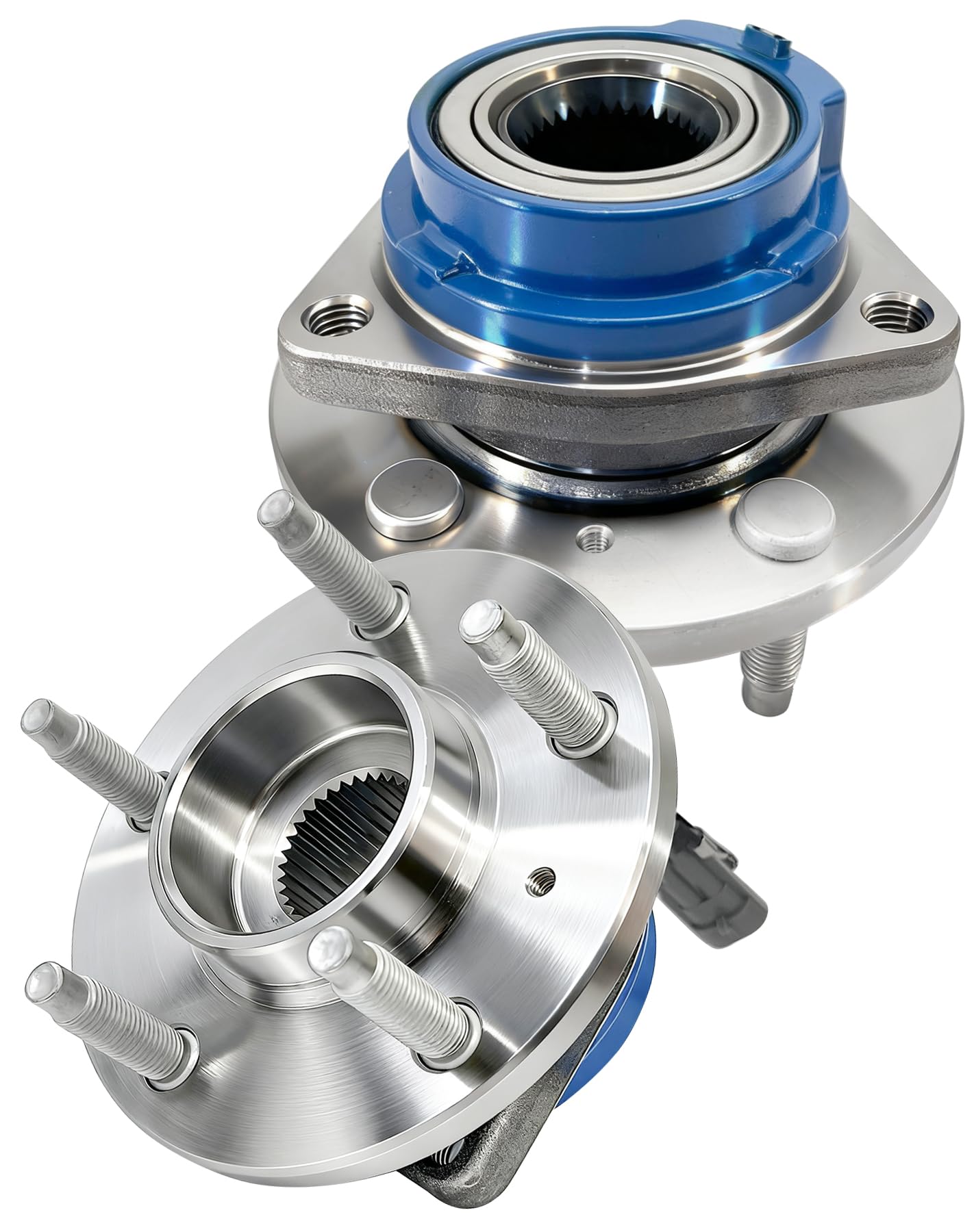 2 Pcs 513121 Front Wheel Hub Bearing Assembly Compatible With Chevy Impala Lucerne Venture,For Cadillac DTS Eldorado Deville Seville For Buick Century Regal,For Pontiac Montana Grand Prix, 5 Lug W/ABS