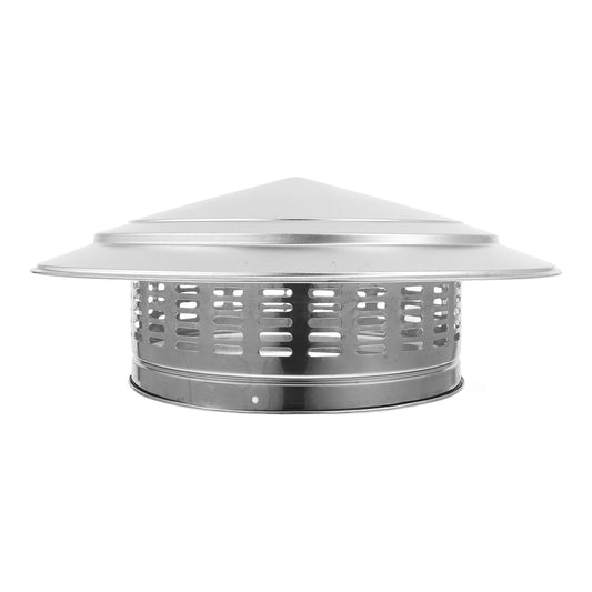 Lurrose Chimney Cap: 304 Stainless Steel Chimney Cover - 15 Inch Round Fireplace Vent Cover for Outdoor Fireplace and Stove