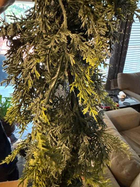 50+ Feet Artificial Cedar Garland. Very Heavy Duty.