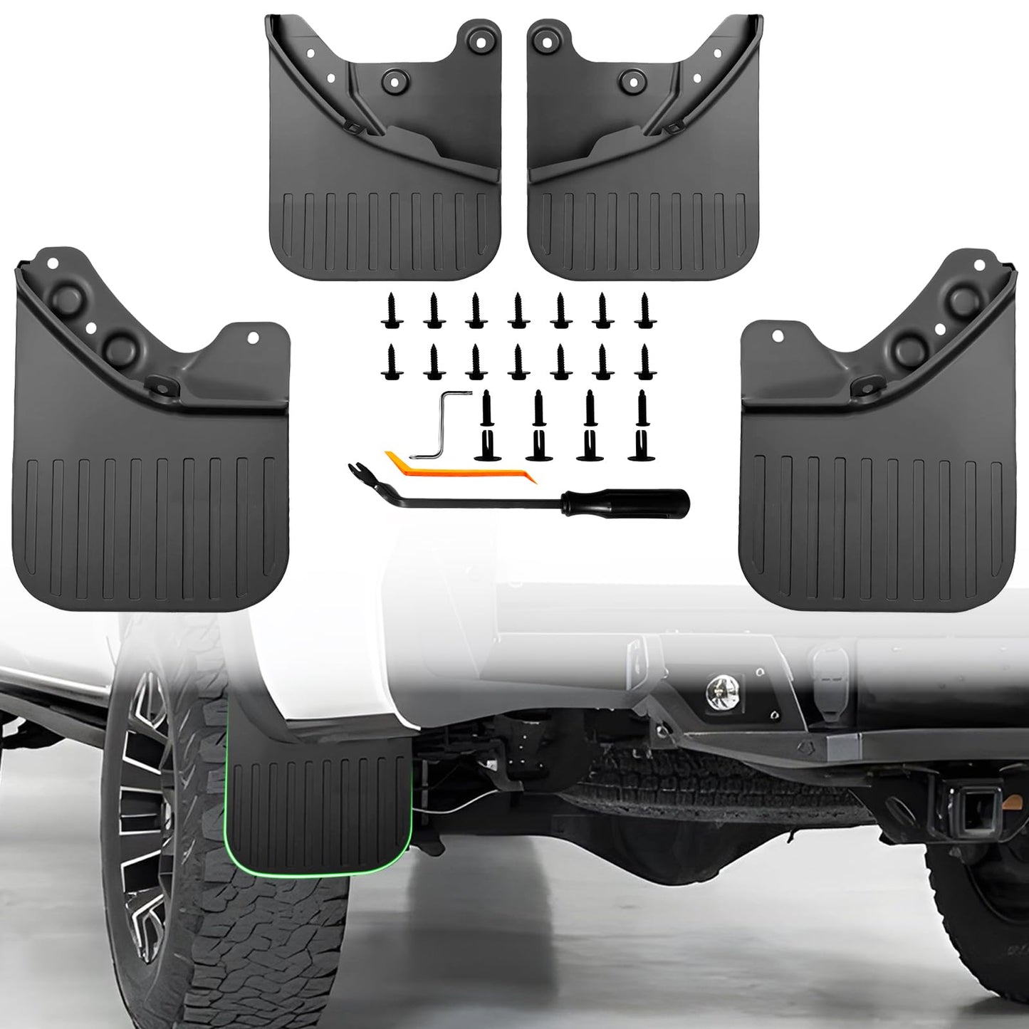 4 piece mud flaps set