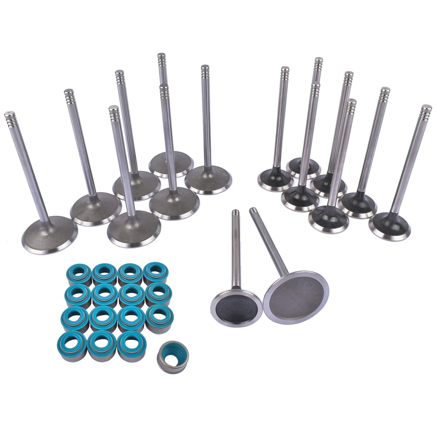 16 valves intake and exhaust with oil seals