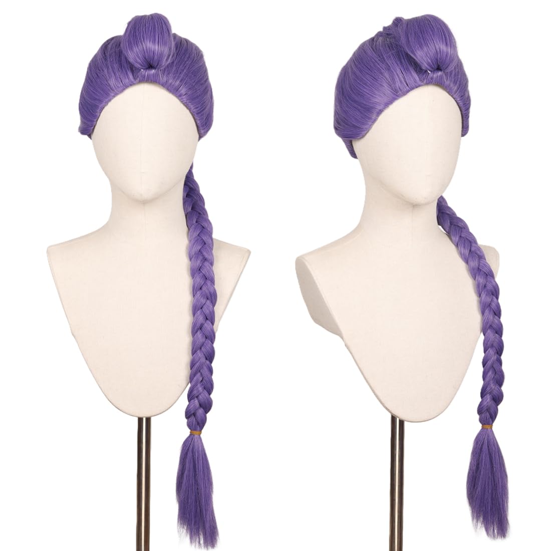 Long Purple Braided Wig