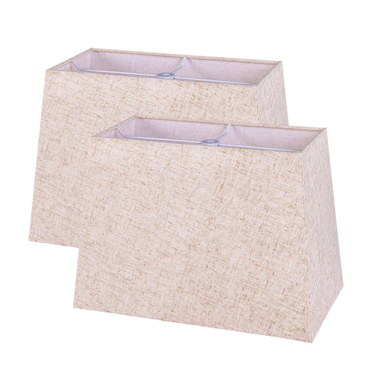Set of 2 Square Fabric Lampshades