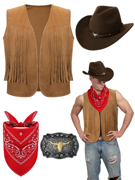 4 pc Western Outfit for Halloween