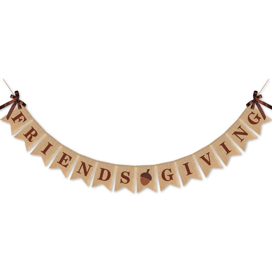 Burlap Friendsgiving Banner