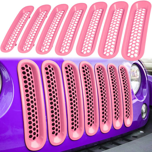 Front Grill Mesh Inserts for Jeep