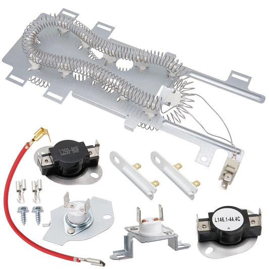 Dryer Heating Element Kit Replace For Whirlpool WED86HEBW0 WED92HEFC0 WED8740DW1 WED75HEFW0 WED87HEDW1 WED9050XW1 WED8300SW1 WED7590FW0 WED85HEFC0 WED87HEDC1 WED88HEAC0