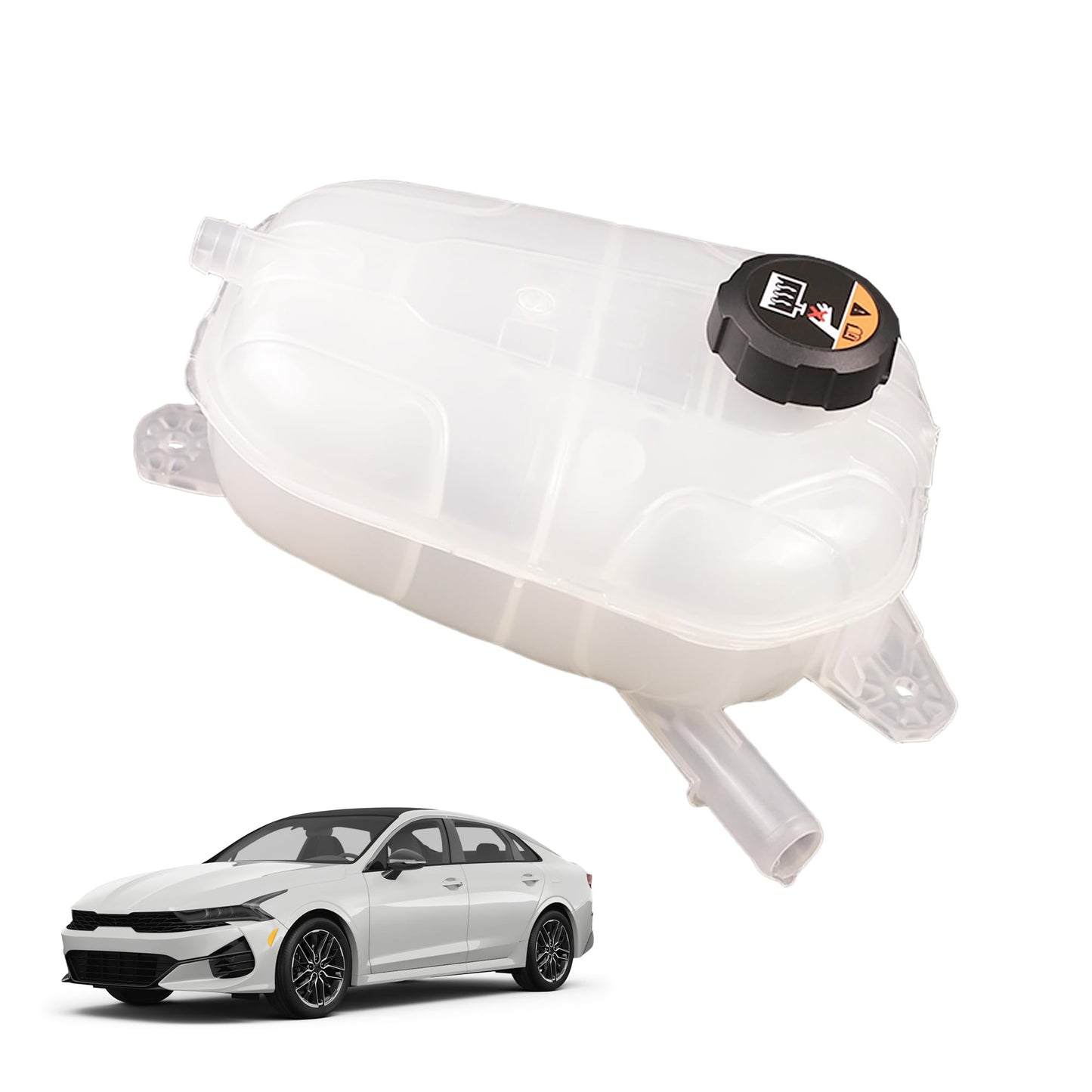 Motarithl 25430-L1500 Coolant Radiator Reservoir Tank With Cap Compatible With 2020-2023 Hyundai Sonata 2021-2023 Kia K5 Replaces 25430L1500 25430 L1500
