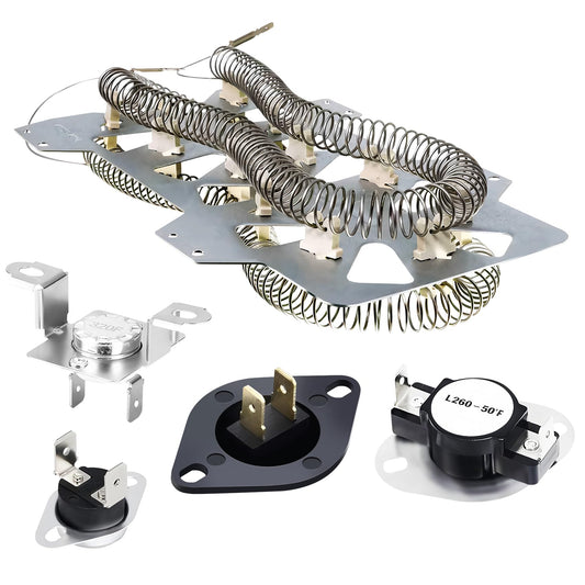 Dryer Heating Element Kit For Sam-Sung DV405ETPASU DVE45N5300F/A3 DV365ETBGWR/A3 DV42H5400EF DVE50R5400W/A3 DVE45T3400P/A3 DVE45T3400V DV400EWHDWR DV42H5400EW DVE50T5300C/A3 DV330AEW DV419AEW