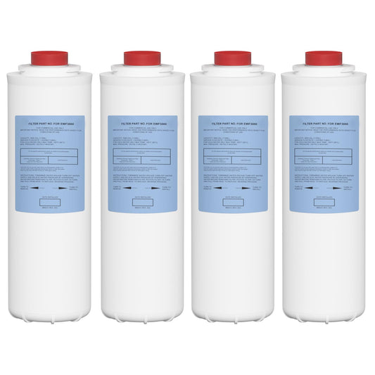 51300C Water Replacement Filter Compatible With Elkay 51300C EWF3000, And Ezh20 Bottle Filling Station, 3000 Gallon Water Filter Replacement For ERF750, 51299C, 55898C (No Chip) 4 Pack