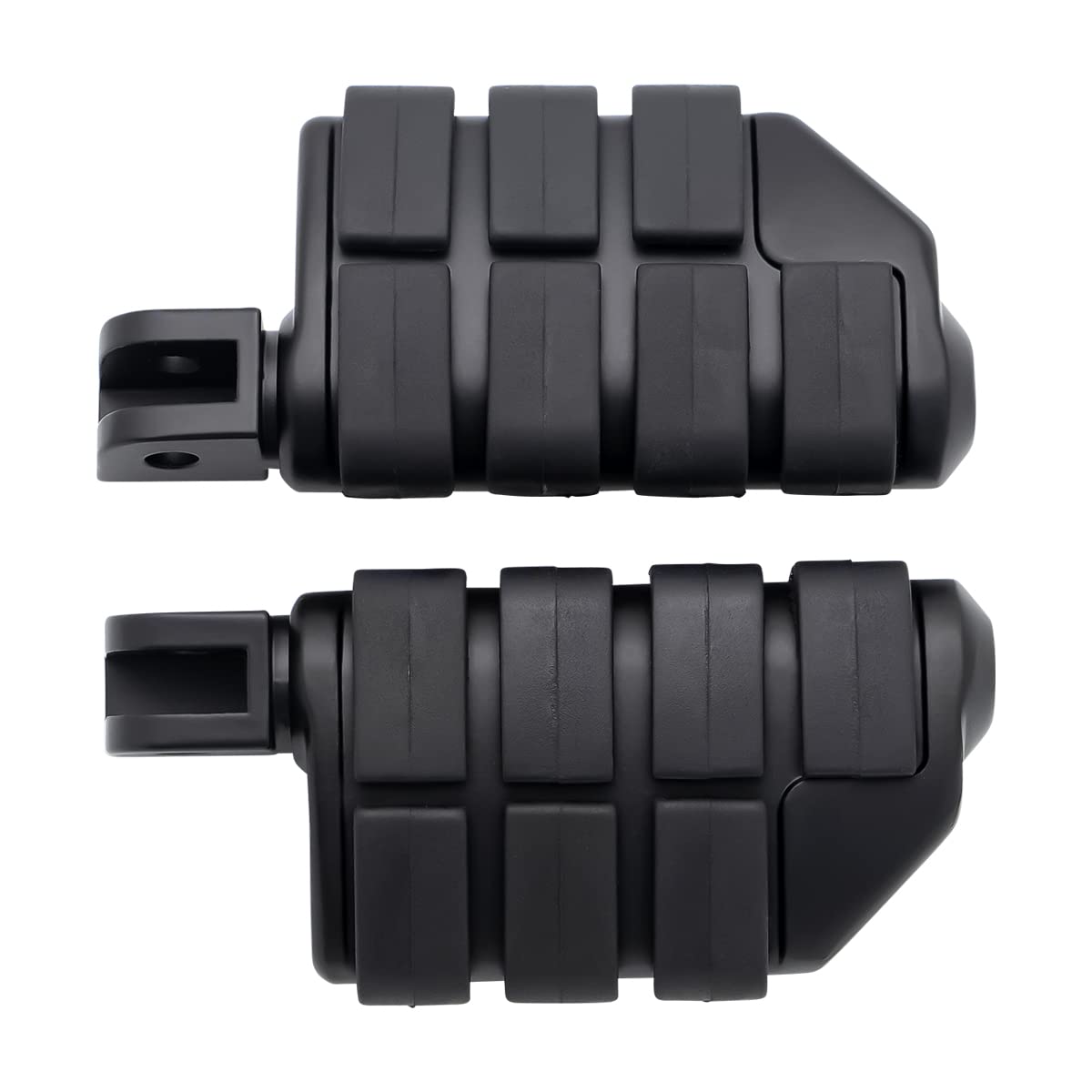 FENGREN Motorcycle Accessories Front Driver Rider Rubber Foot Pegs Footrests Footpegs For Suzuki Boulevard M109R M90 M50 C50 Volusia 800, Black Pedal