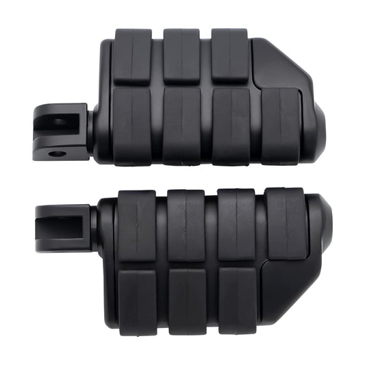 FENGREN Motorcycle Accessories Front Driver Rider Rubber Foot Pegs Footrests Footpegs For Suzuki Boulevard M109R M90 M50 C50 Volusia 800, Black Pedal