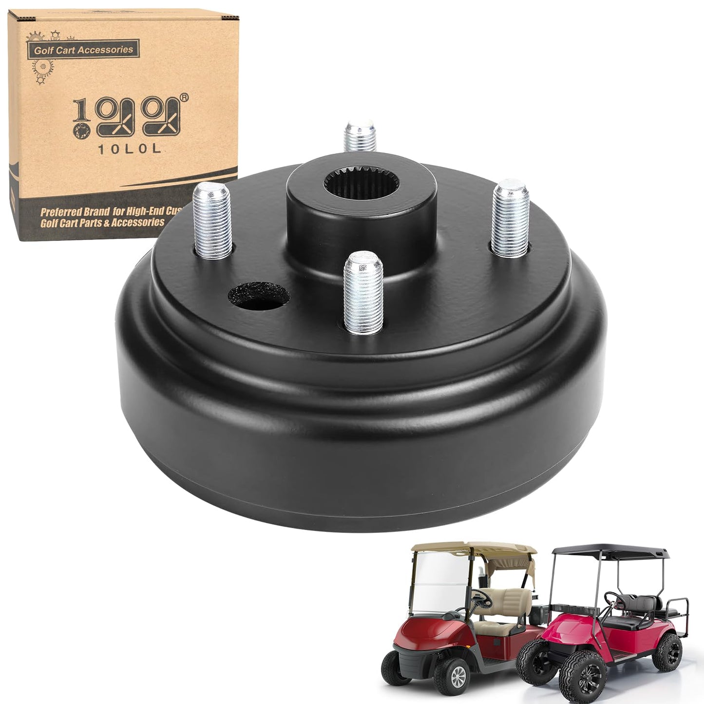10L0L Brake Hub Drum For 4 Cycle Gas EZGO TXT, RXV, Marathon, Medalist, Shuttle 4/6, ST Express/Sport II, MPT, Workhorse, OEM# 21807-G1 21807G1 41843-94