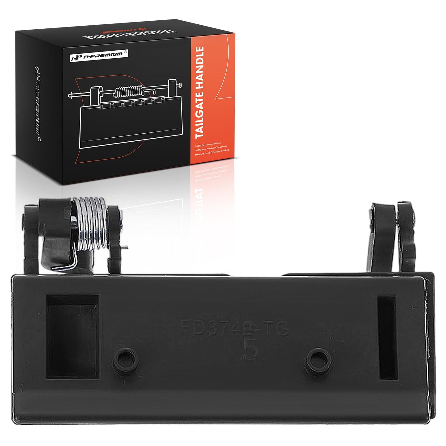 A-Premium Tailgate Handle Liftgate Latch Handle Compatible With Ford Explorer & Mercury Mountaineer, 2002 2003 2004 2005, Smooth Black, Replace# 5L2Z7843400AA