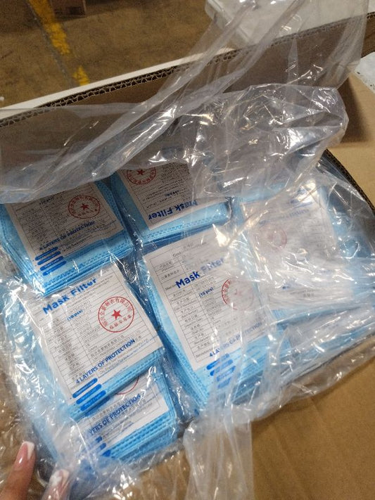 Brand: NBDIB 200 Pcs Mask Filter Paper 5 Layers Replacement PM 2.5 Face Filter Insert