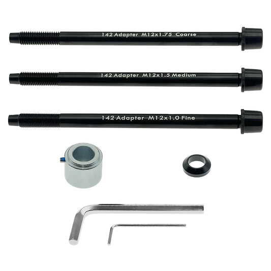 DCOMA 12x142mm Adapter Compatible With Wahoo KICKR SNAP, Supports 12mm Thru-Axle Rear Dropouts (142mm Width), Manufacturing Of High-Strength Materials, Contains All Necessary Kits And Tools
