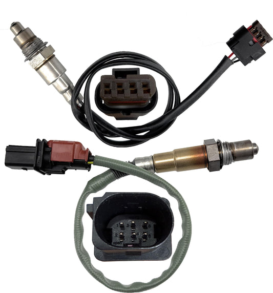 2Pcs Upstream & Downstream Oxygen Sensor - Compatible With 2016-2020 Ford Fusion, Escape, Edge, Focus, Explorer, Lincoln MKC, MKZ, MKT 2.0L / 2.3L Turbocharged Engines - 234-5173 (Up), 234-8039 (Dn)