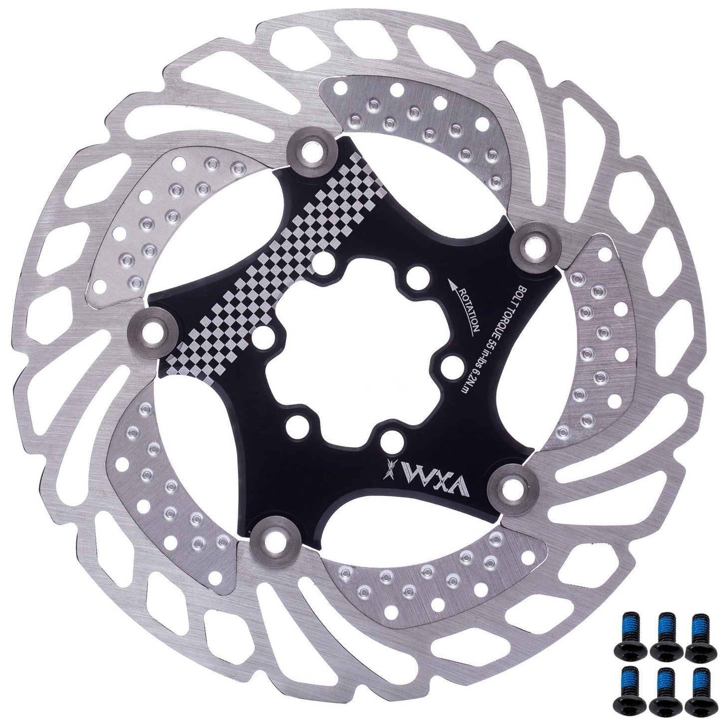 YBEKI Premium Floating Disc Brake Rotor (140/160/180/203mm) - 7075-T6 Aircraft Aluminum Core & Stainless Steel - 72° 6-Bolt Design For MTB/Road/BMX - 0.08mm Precision & Enhanced Heat Dissipation