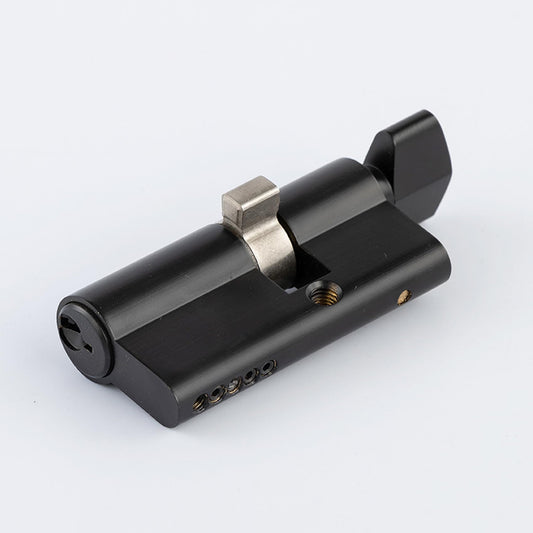 Offset Euro Profile Lock Cylinder With Thumb Turn Fits For Pella Storm Door 2-Bolt Lock, Includes 3 Solid Brass Keys (1, Oil Rubbed Bronze)