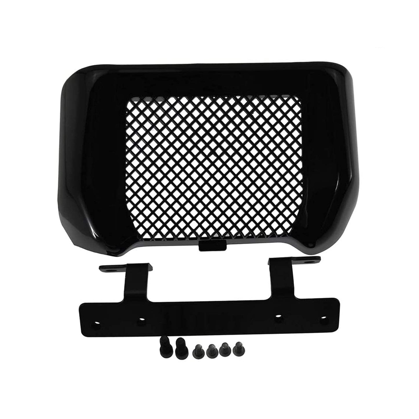 HDBUBALUS Motorcycle Oil Cooler Cover Case With Bracket Fit For Harley Touring Road King Road Street Glide FLHR FLHX 2017-2025 Black