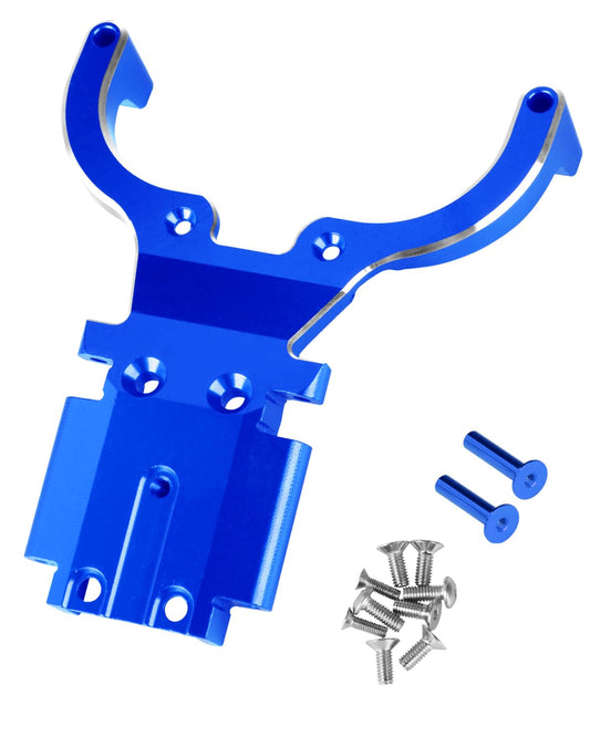 RCHuiWow RC Bulkhead Upgreades Part For 1/10 Slash 4WD,Stampede 4WD,Alloy Aluminum Front Lower Bulkhead Hops Up,Replace #6830X,Navy Blue (Missing screws)