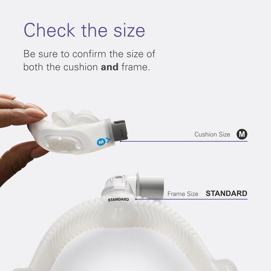 Resmed AirFit P30i Standard Frame System - Replacement CPAP Frame System With Nasal Pillows Cushion - Headgear Not Included - Medium